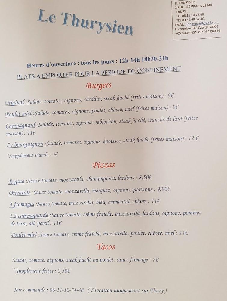 Le Thurysien - Menu Image 1